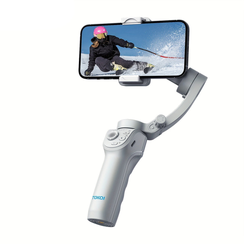 Stabilizator selfie pe 3 axe cu LED și urmărirea feței