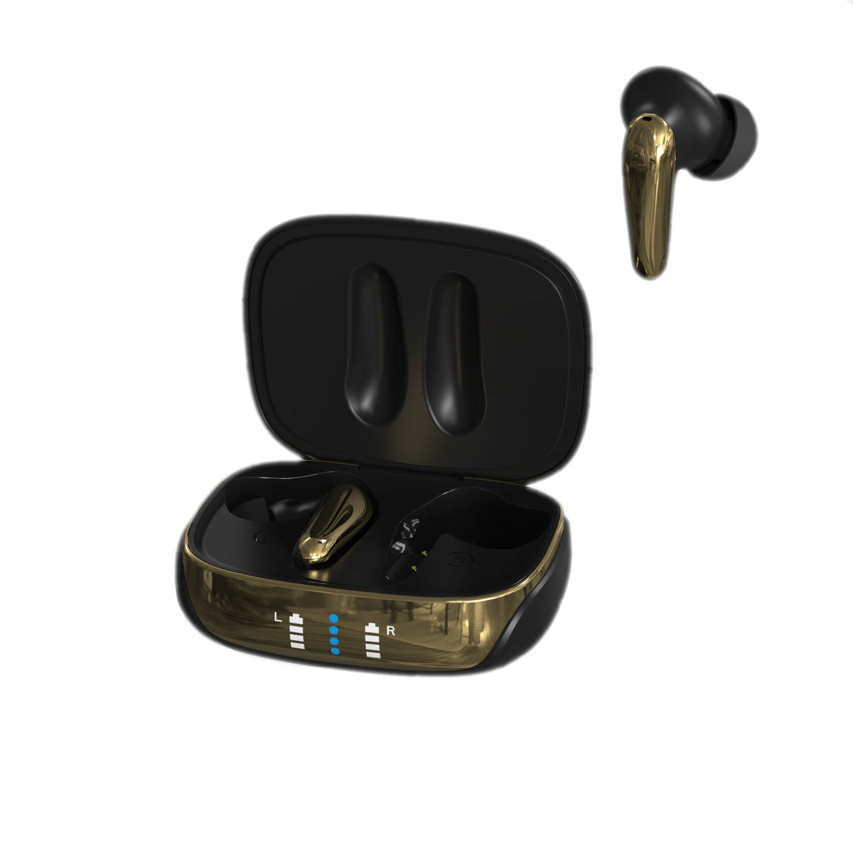 Căști wireless Friendie AIR Focus ANC Matte Black Gold