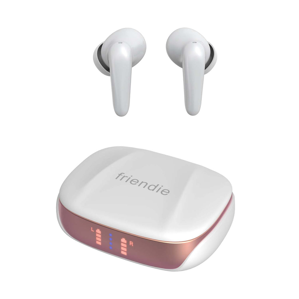 Căști wireless Friendie AIR Focus ANC Pearl White