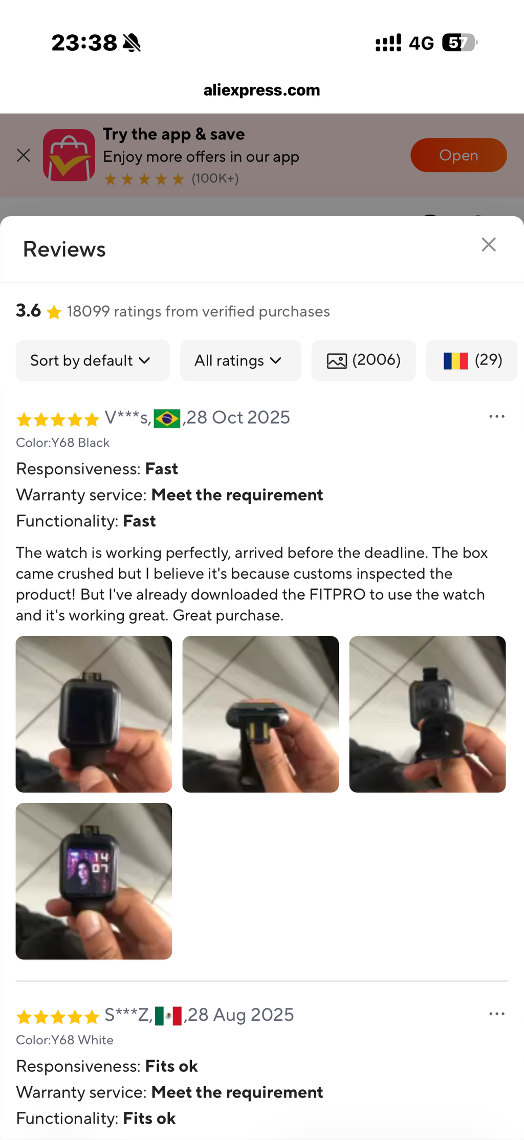 Smartwatch pentru bărbați și femei – monitorizare fitness, notificări și alarmă, compatibil Android și iOS