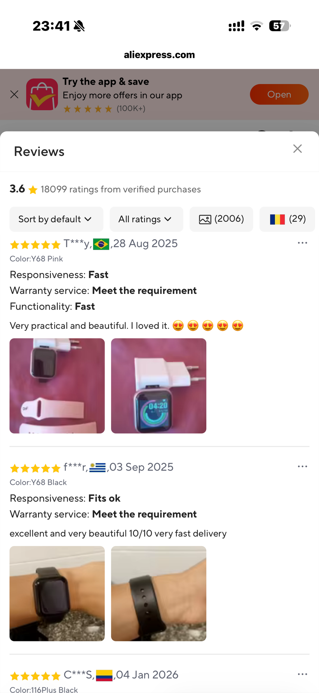 Smartwatch pentru bărbați și femei – monitorizare fitness, notificări și alarmă, compatibil Android și iOS