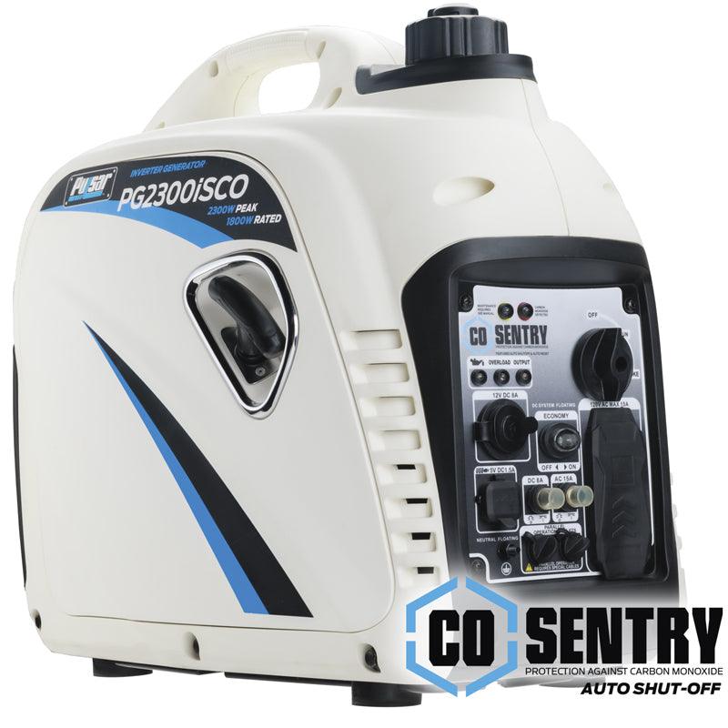 Generator inverter portabil Pulsar 2300W cu oprire la CO, port USB și funcționare în paralel