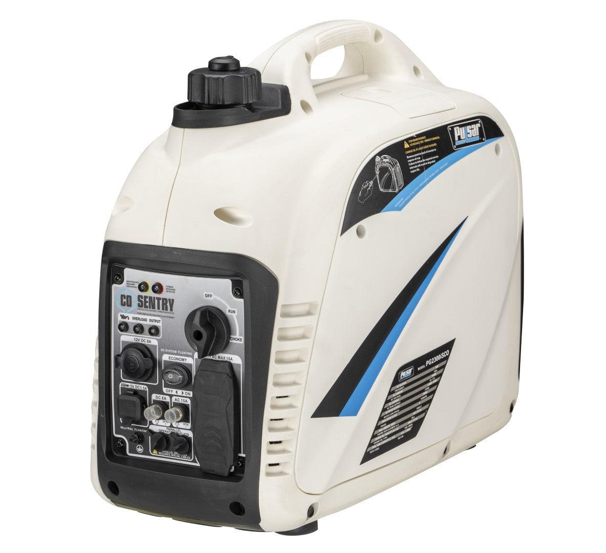 Generator inverter portabil Pulsar 2300W cu oprire la CO, port USB și funcționare în paralel