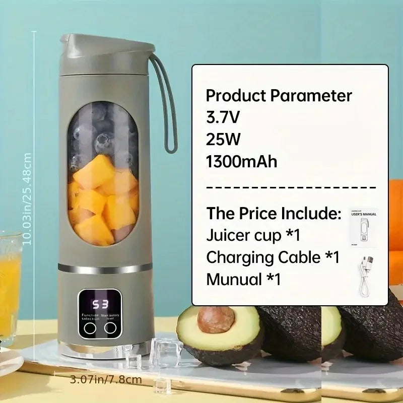Blender portabil cu storcător USB – pentru smoothie-uri și milkshake-uri