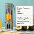 Blender portabil cu storcător USB – pentru smoothie-uri și milkshake-uri