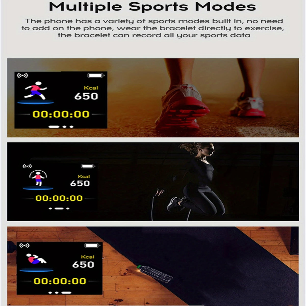 Smartwatch pentru bărbați și femei – monitorizare fitness, notificări și alarmă, compatibil Android și iOS