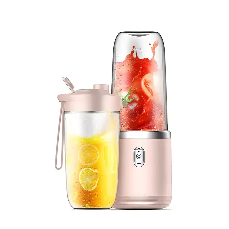 Blender portabil cu 6 lame – storcător USB wireless, reîncărcabil, 300ml