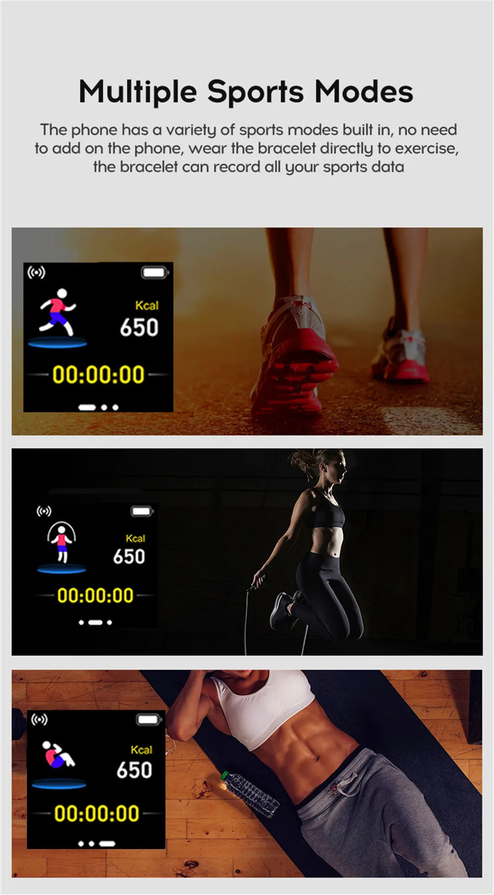 Smartwatch pentru bărbați și femei – monitorizare fitness, notificări și alarmă, compatibil Android și iOS