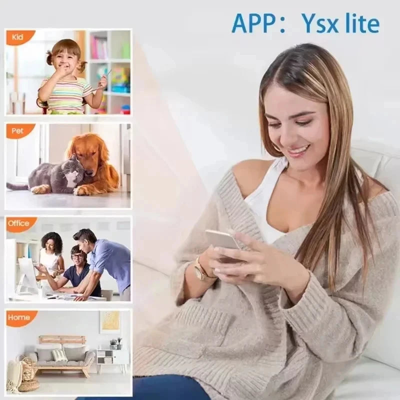 Cameră smart 1080p HD cu vedere nocturnă