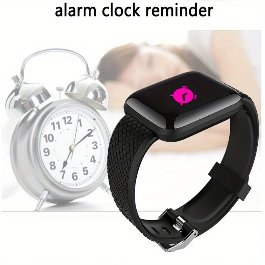 Smartwatch pentru bărbați și femei – monitorizare fitness, notificări și alarmă, compatibil Android și iOS