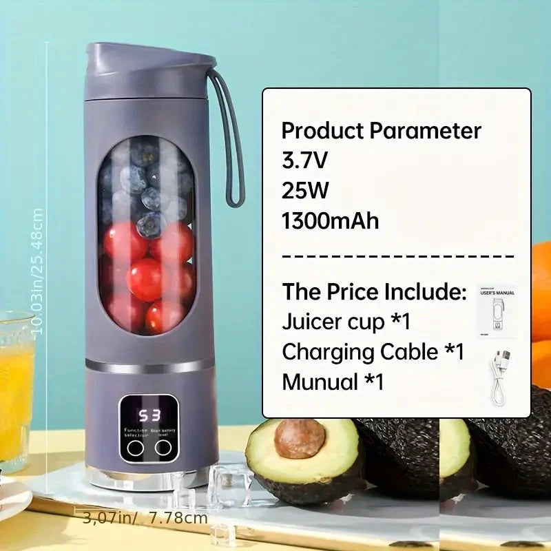 Blender portabil cu storcător USB – pentru smoothie-uri și milkshake-uri