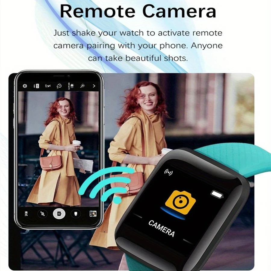 Smartwatch pentru bărbați și femei – monitorizare fitness, notificări și alarmă, compatibil Android și iOS