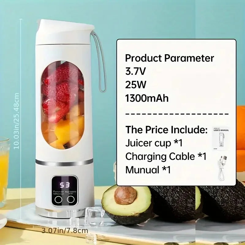 Blender portabil cu storcător USB – pentru smoothie-uri și milkshake-uri