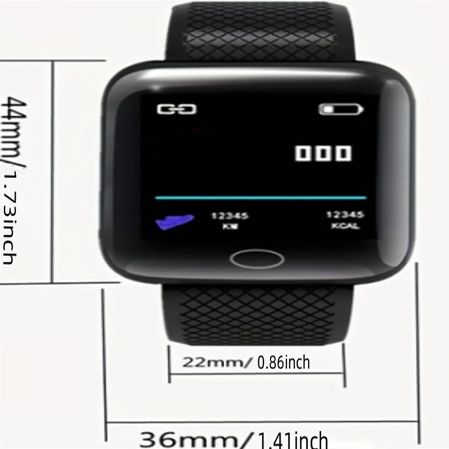 Smartwatch pentru bărbați și femei – monitorizare fitness, notificări și alarmă, compatibil Android și iOS