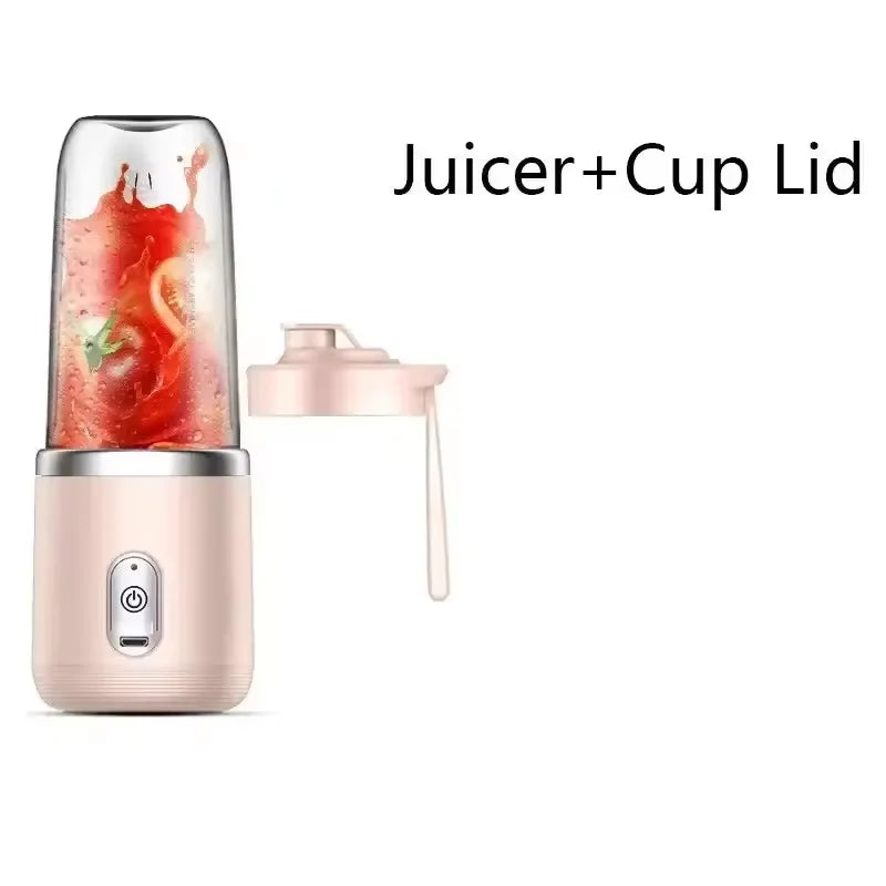 Blender portabil cu 6 lame – storcător USB wireless, reîncărcabil, 300ml