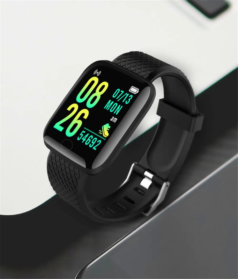 Smartwatch pentru bărbați și femei – monitorizare fitness, notificări și alarmă, compatibil Android și iOS