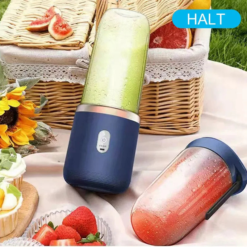 Blender portabil cu 6 lame – storcător USB wireless, reîncărcabil, 300ml