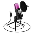 Microfon USB RGB pentru gaming, podcasturi și streaming
