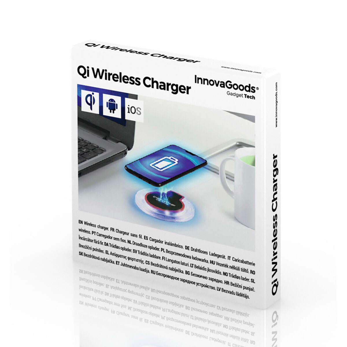 Încărcător wireless Qi InnovaGoods pentru smartphone