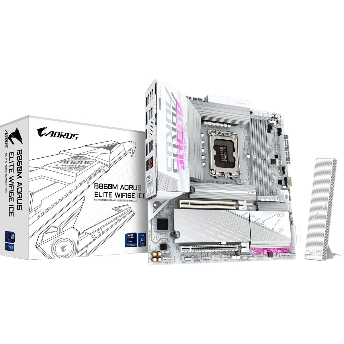 Placă de bază Gigabyte B860M Aorus Elite WiFi6E, Socket 1851