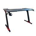 Birou gamer profesional cu suprafață carbon și iluminare LED